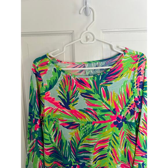 Lilly Pulitzer Women's S Mini Dress 3/4 Sleeve Marlowe Island Time Cotton Shift - Picture 5 of 9